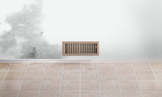 Poor ventilation Mould caused by poor ventilation